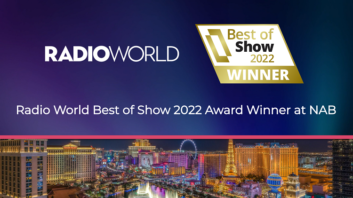 Radio World Best of Show at NAB 2022 graphic