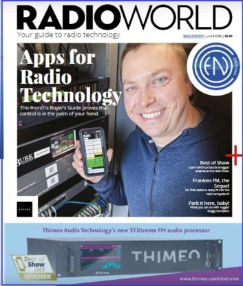 Cover of Radio World June 8 2022 issue