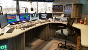 On-air studio of Cumulus Kansas City project