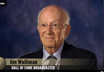 Jim Wulliman in a still from a video interview by the Wisconsin Broadcasting Museum