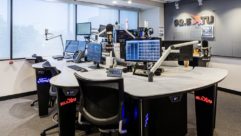 A new radio studio at Beasley Media facility in Philadelphia