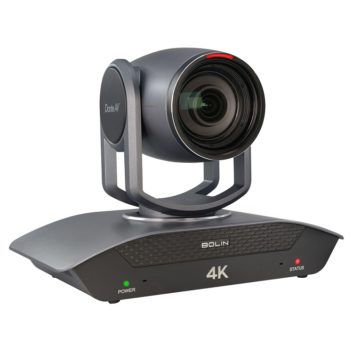 A 4K PTZ camera from Bolin that is compatible with Dante AV
