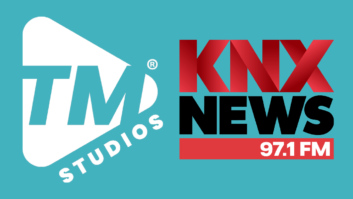 Logos of TM Studios and KNX News