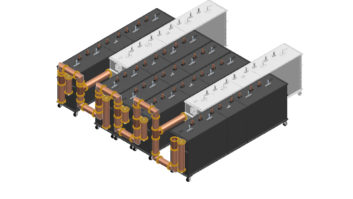 Concept drawing of a Dielectric reconfigurable manifold combiner