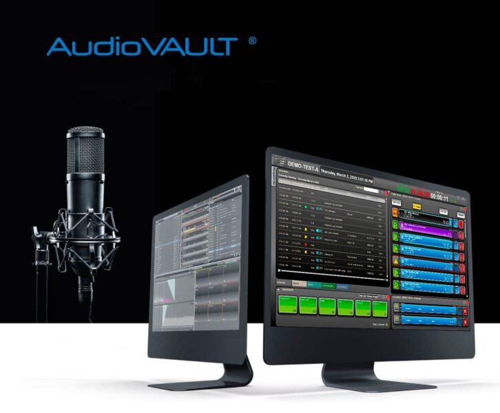 Promo image for BE AudioVault 11 with sample screenshots