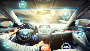 Stock art photo of a car dashboard will intelligent cockpit technology