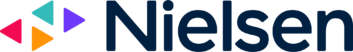 Nielsen logo with four multicolored triangles next to the company name