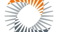Logo of the Alliance for Automotive Innovation, a stylized circle with rays emanating from it, in grey, black and orange