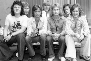 1970 photo of the members of the band Blue Swede