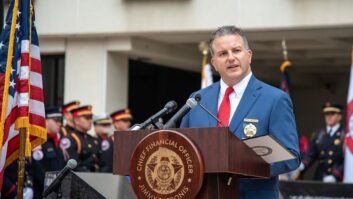 Florida CFO Jimmy Patronis at a podium of a public event in a photo from the governmental website