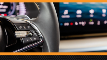 The cover of the NAB report, with an image of a car steering wheel and an electronic dashboard behind it