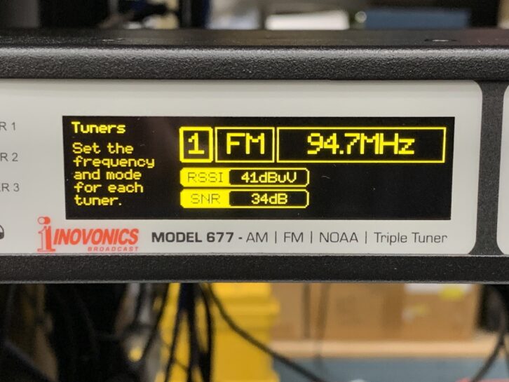 Inovonics' 677 Triple Tuner is getting a firmware update.