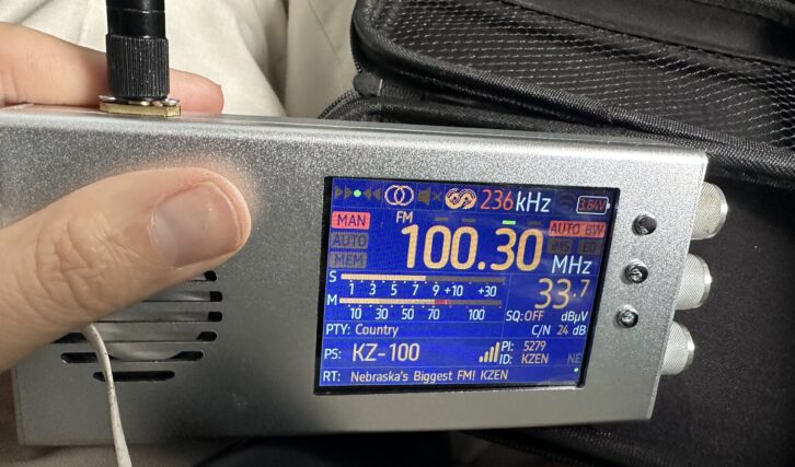 100.3 KZEN(FM) Central City, Neb., heard on my TEF6686.