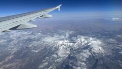 The Rocky Mountains from my flight window.