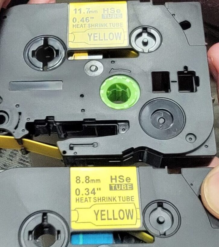 The shrink comes in different diameters, helpful for broadcast engineers.