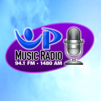 The Up Music Radio logo, from its Facebook page.