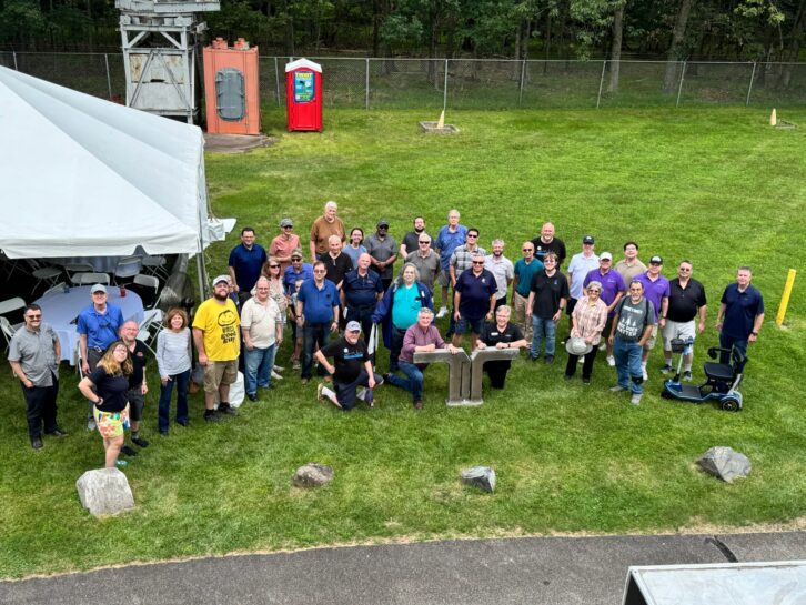 The attendees of the SBE Chapter 15 picnic at the Armstrong Tower on June 19.