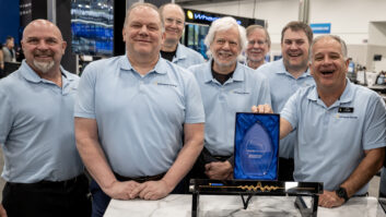 Wheatstone accepts the Best of Show award