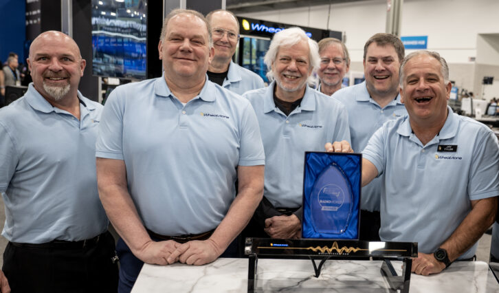 Wheatstone accepts the Best of Show award