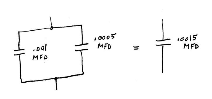 Fig. 4: Capacitors in parallel.