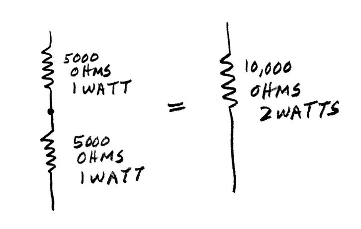 Fig. 6: Resistors in series.