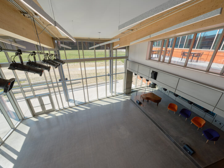 A look down below in the new CPR facility. Credit: WSDG