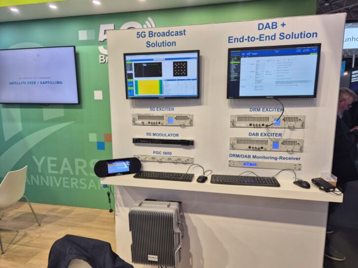 The VHF Band III DRM-capable transmitter, which the consortium said is the first of its kind.