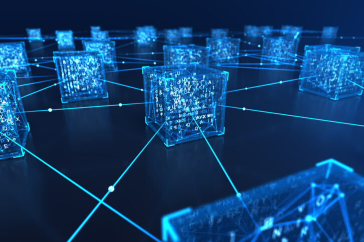 Blockchain and encrypted data