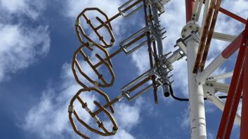 The three-bay antenna is used at booster KADD-FM6