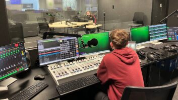 Inside one of the new Sport Nation studios, which uses Lawo's Diamond virtual consoles.