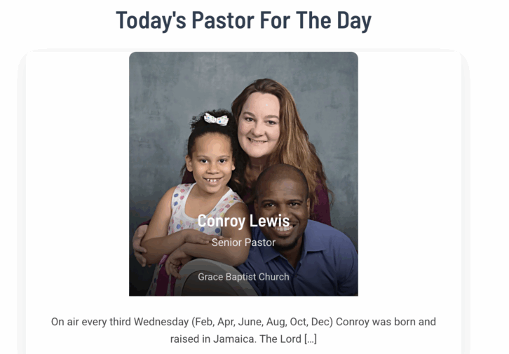 Mars Hill Network's "pastor for the day" website feature.