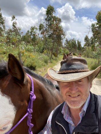Rietschel on his farm in Portugal