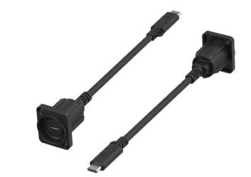Neutrik's new NAUSBC-5G-FL chassis connectors