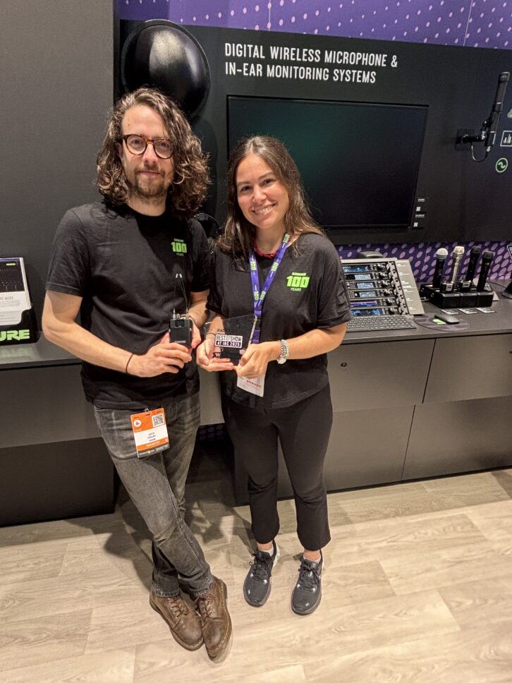 Shure's Jack Drury and Mercedes Frígols