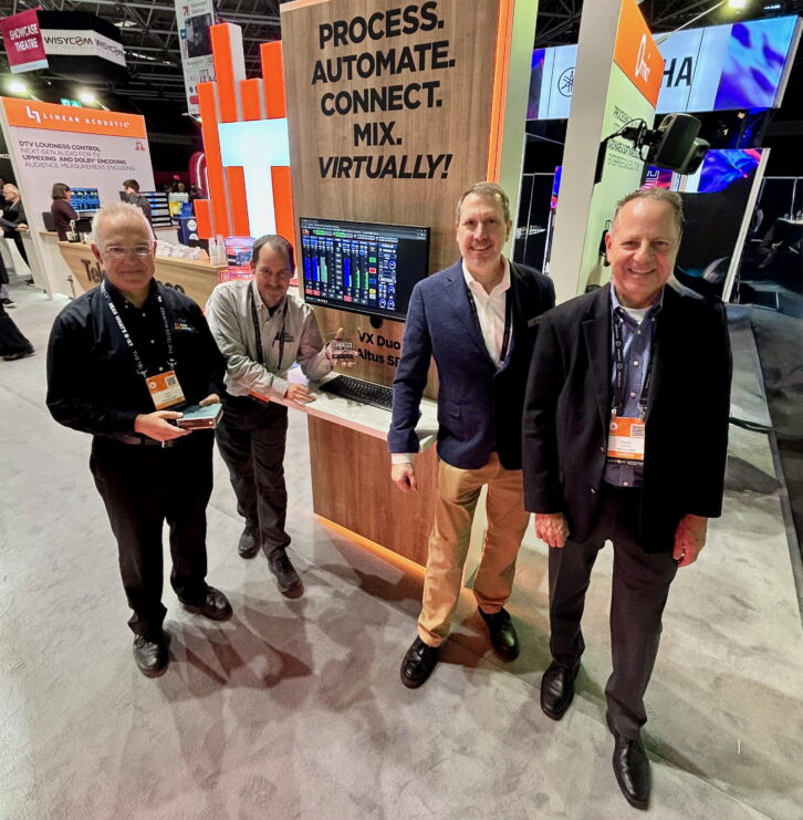 Telos Alliance' Telos Greg Shay, Cam Eicher, Scott Stiefel and Marty Sacks