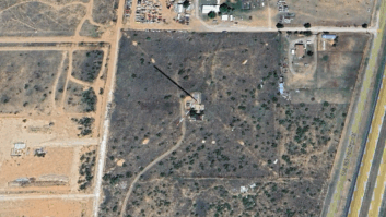 The Amarillo tower site, courtesy of Google Earth.