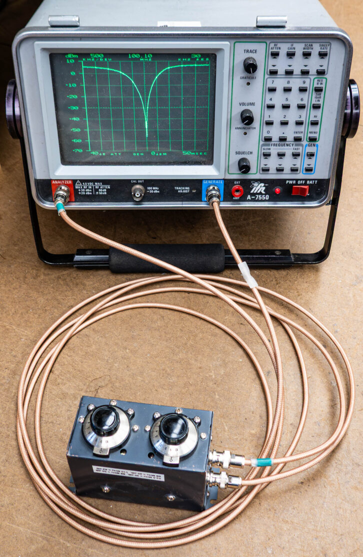 Fig. 2: An IFR A-7550 Spectrum Analyzer.