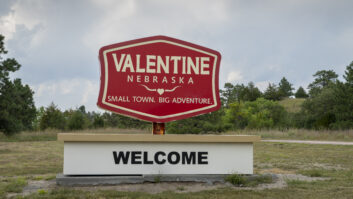 The welcome sign for Valentine, Neb., perhaps greeting DXers, too? Credit: marekuliasz/Getty Images