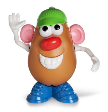This fellow could help you remove that broken floodlight bulb. Potato Head is a trademark of Hasbro Inc.