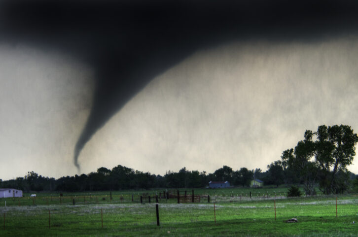 A tornado near Cheyenne, Okla, in April 2012. Credit: Warren Faidley/Getty Images