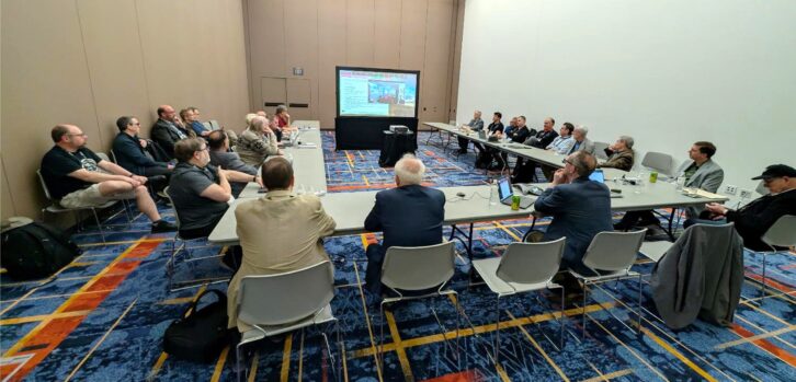 Members gathered in Las Vegas at the 2025 NAB Show to attend NRSC Subcommittee meetings. Subcommittee meetings are also held during the annual CES (January) and NAB Show NY (October) events.