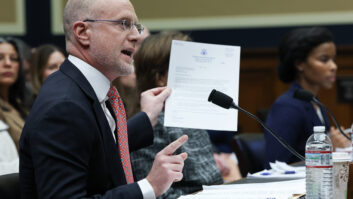 WASHINGTON, DC - JANUARY 14: Federal Communications Commission (FCC) Chairman Brendan Carr testifies before the House Energy and Commerce Committee in the Rayburn House Office Building on January 14, 2026 in Washington, DC. The committee heard testimony on oversight of the Federal Communications Commission. (Photo by Win McNamee/Getty Images)