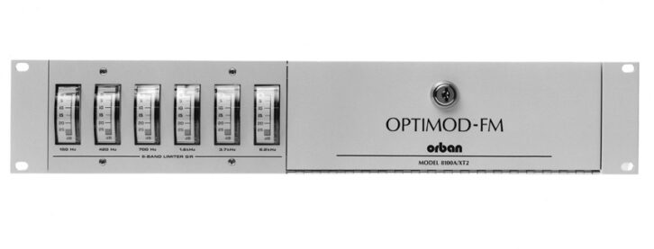 An Optimod-FM 8100A/XT2 processor chassis