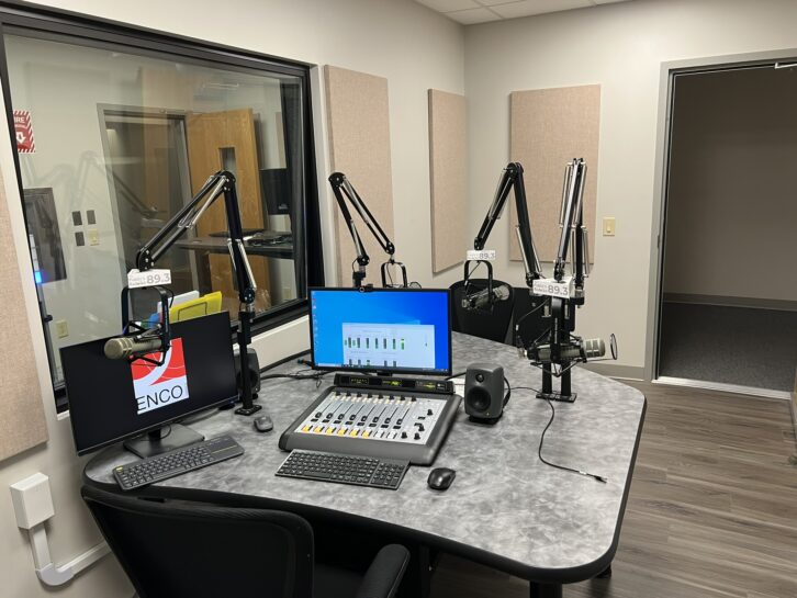 Ocean State Media’s multipurpose radio production studio.