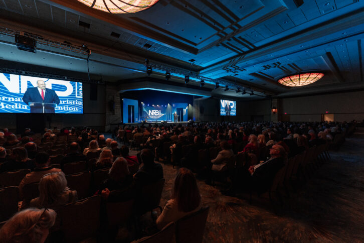 NRB President Troy A. Miller at the 2025 NRB International Media Convention opening session.