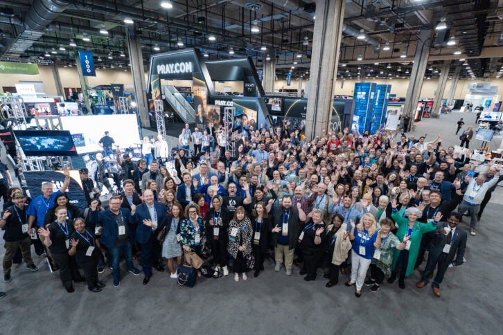 Exhibitors at the 2025 NRB International Media Convention, which took place last year in Grapevine, Texas.