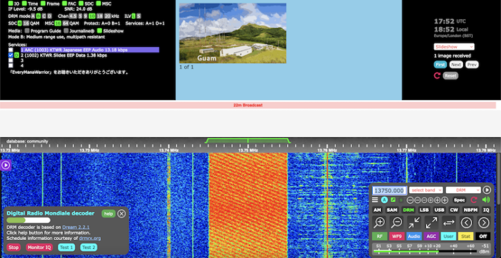 DRM signal reception.
