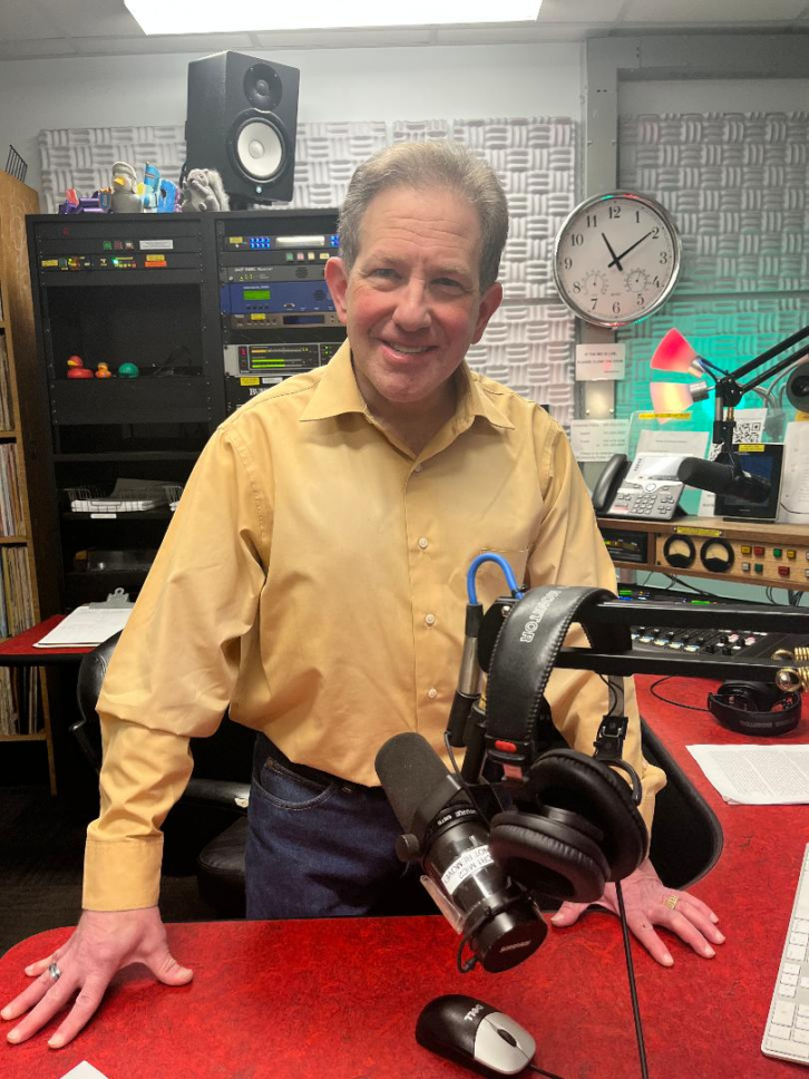 Howard Margolin this past January at WUSB's studios. Credit: Dave Campfield