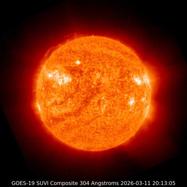 The SUVI telescopes are mounted on the sun-pointing solar array gimbals of the GOES weather satellites. Each SUVI collects a solar EUV image several times per minute, and the exposure settings follow a sequence that is optimized to observe three primary phenomena as they are reflected in the solar atmosphere: coronal structures, active regions and solar flares. SWPC uses the images in analyzing events and in issuing space weather watches, warnings and alerts. 