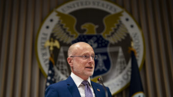 Brendan Carr, commissioner at the Federal Communications Commission (FCC), speaks during